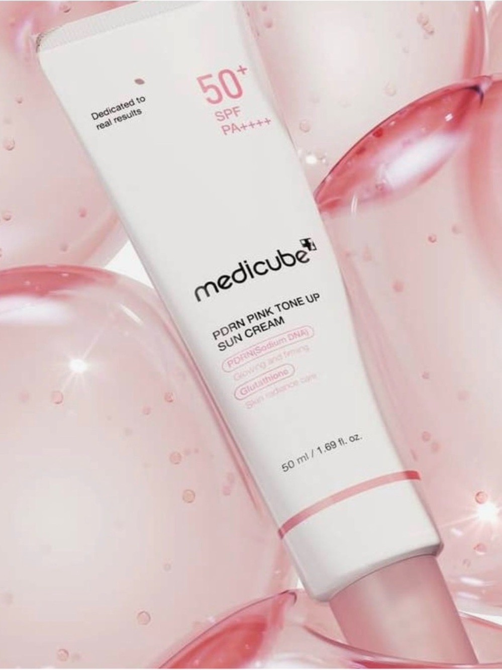 Medicube PDRN Pink Tone Up Sun Cream SPF50+ PA++++ — Pink